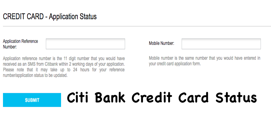 Citi Bank Credit Card Status