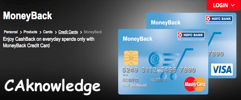 HDFC Money Back Credit Card